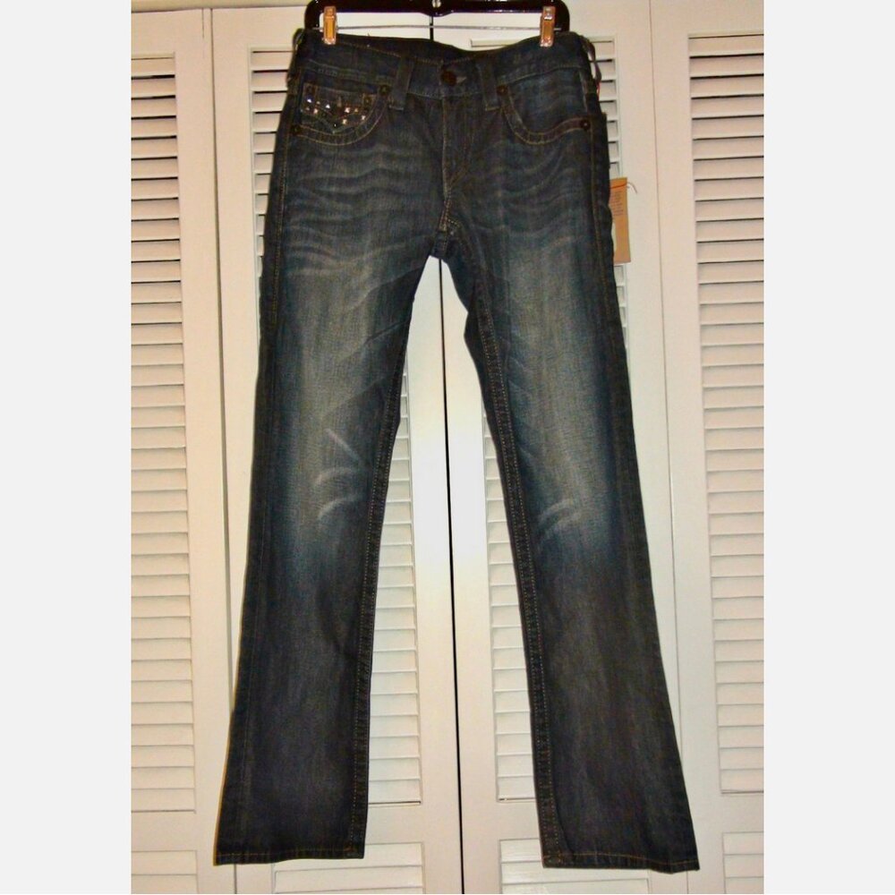 True Religion Ricky Pyramid Studded Jeans - Picture 3 of 8